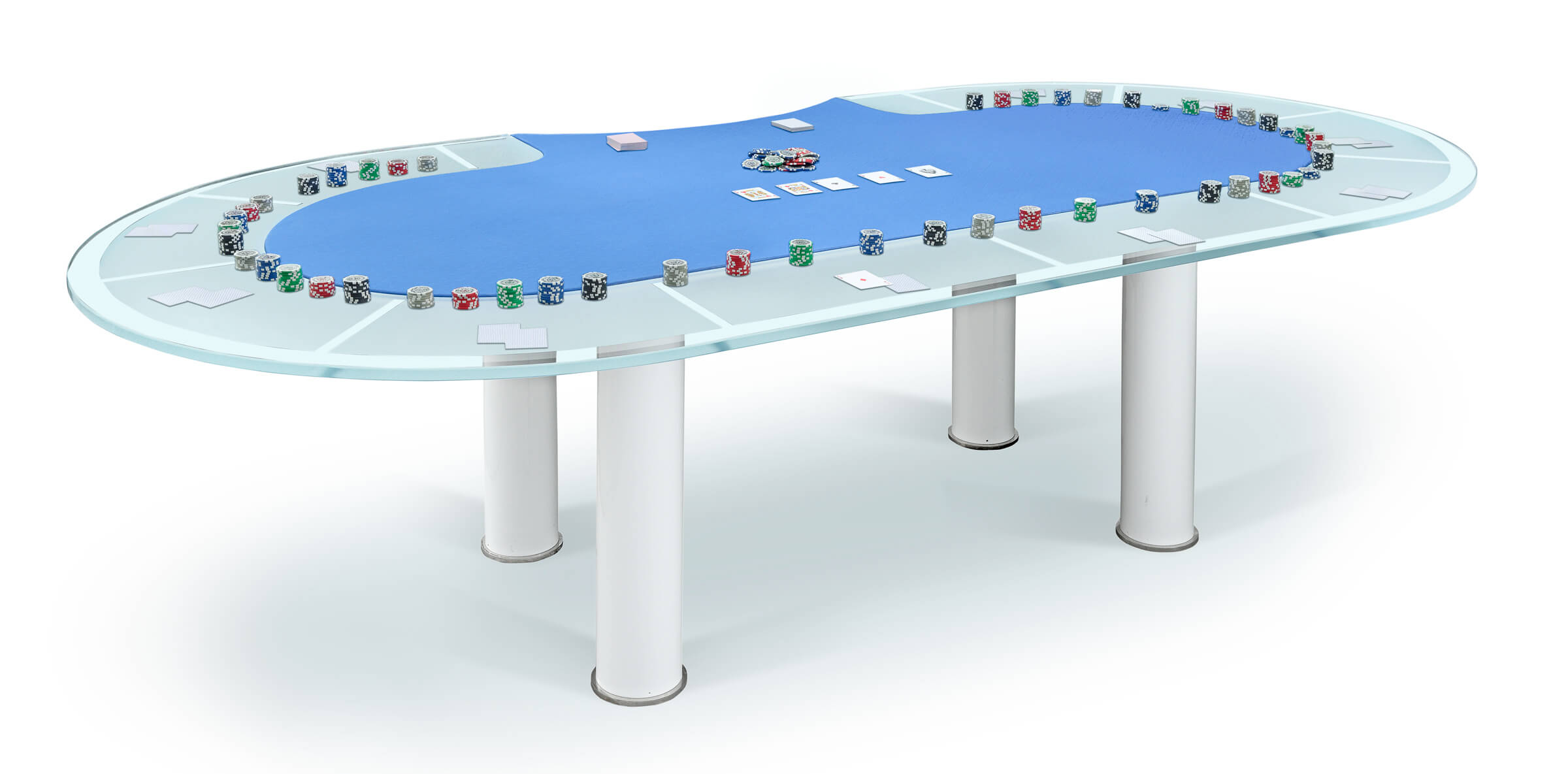Table de Poker ou Bridge 89x89 en bouleau et feutre